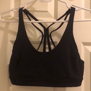 Lululemon strappy black bra size 8